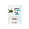 USB флеш накопичувач Wibrand 128GB Bee Silver USB 3.2/Type-C (WI3.2TC/BE128TC039S) - Зображення 3