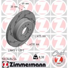 Тормозной диск ZIMMERMANN 150.3484.54