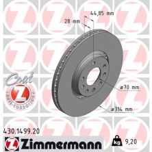 Гальмівний диск ZIMMERMANN 430.1499.20