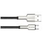 Дата кабель USB 2.0 AM to Type-C 1.0m head metal black ColorWay (CW-CBUC046-BK) - Зображення 3