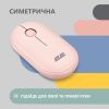 Мишка 2E MF300 Silent Wireless/Bluetooth Mallow Pink (2E-MF300WPN) - Зображення 3