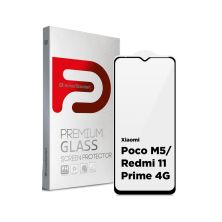 Стекло защитное Armorstandart Full Glue Xiaomi Poco M5/Redmi 11 Prime 4G Black (ARM62957)