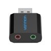 Звуковая плата Vention Audio USB 2х3,5mm jack Metal (VAB-S17-B) - Изображение 3