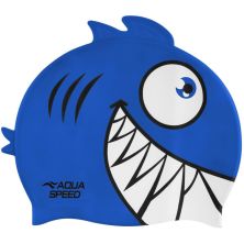 Шапка для плавання Aqua Speed Zoo Pirana 246-01 9696 синій Діт OSFM (5908217696960)