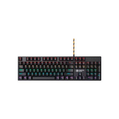 Клавиатура Canyon Deimos GK-4 Rainbow LED USB UA Black (CND-SKB4-US)