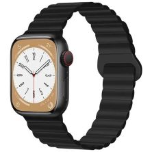 Ремешок для смарт-часов Drobak Silicone Magnetic Link для Apple Watch All Series 38/40/41mm Dark black (898922)