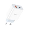 Зарядний пристрій HOCO C97A 1xUSB-C PD20W + 1xUSB QC3.0 White (6931474766076) - Зображення 1