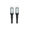 Дата кабель USB-C to USB-C NBQ264A-CC black XO (NB-Q264A-CC.black) - Изображение 3