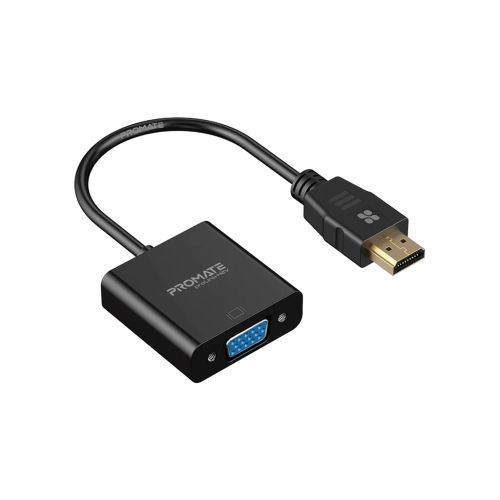 Переходник HDMI to VGA black Promate (prolink-h2v.black)