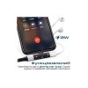 Переходник Lightning M to 2xLightning F Audiо + Charge Promate (ihinge-lt.black) - Изображение 1