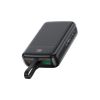 Батарея універсальна Acefast 20000mAh 22,5W PD, QC/3.0 USB-A+USB-C In/Out,build-in cable M14 Black (6974316283966) - Зображення 2