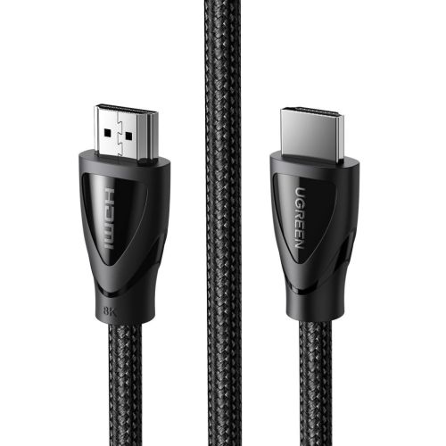 Кабель мультимедийный HDMI M to HDMI M 1.5m braided HD140 black Ugreen (80402)