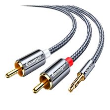 Кабель мультимедійний 3.5mm M to 2xRCA M 3.0m Essager (EYPZJ-MYC0G)
