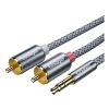 Кабель мультимедійний 3.5mm M to 2xRCA M 3.0m Essager (EYPZJ-MYC0G) - Зображення 2
