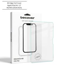 Стекло защитное BeCover 3D Edge Full Cover Apple iPad Air 13 M2/M3 (2024/2025) (714775)