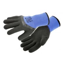 Защитные перчатки Hoegert ZICHER HT5K768-10 утепленные со вспененным латексом темно-синие, 10 (HT5K768-10)