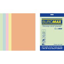 Папір Buromax А4, 80g, PASTEL, 5colors, 250sh EUROMAX (BM.27212250E-99)