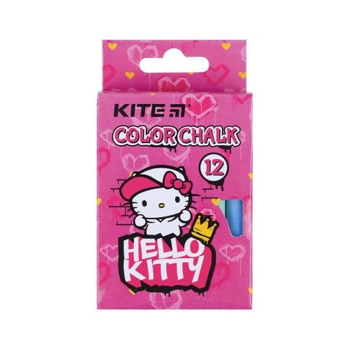 Крейда Kite кольорова Jumbo Hello Kitty, 12 шт (HK21-075)