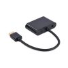 Перехідник Cablexpert HDMI to HDMI/VGA+audio 3.5mm (A-HDMIM-HDMIFVGAF-01) - Зображення 1