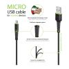 Дата кабель USB 2.0 AM to Micro 5P 2.0m CBFLEXM2 black Intaleo (1283126521430) - Зображення 3
