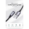 Дата кабель USB 2.0 AM to Lightning 2.0m US199 2.4A Black Ugreen (60158) - Зображення 2