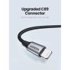Дата кабель USB 2.0 AM to Lightning 2.0m US199 2.4A Black Ugreen (60158) - Зображення 3