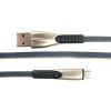 Дата кабель USB 2.0 AM to Micro 5P 0.25m gray Dengos (PLS-M-SHRT-PLSK-GREY) - Зображення 1