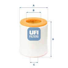 Повітряний фільтр для автомобіля UFI 27.A48.00