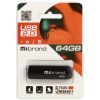 USB флеш накопичувач Mibrand 64GB Mink Black USB 2.0 (MI2.0/MI64P4B) - Зображення 1