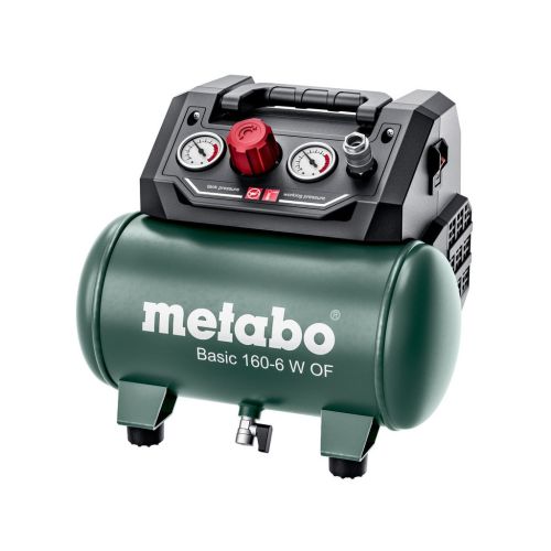 Компрессор Metabo BASIC 160-6 W OF безмасляный, 900Вт, 6л, 160л/мин, 8бар. (601501000)