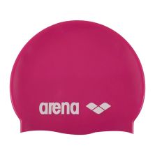 Шапка для плавания Arena Classic Silicone 91662-091 фуксія, білий Уні OSFM (3468333887458)