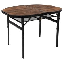 Туристический стол Bo-Camp Woodbine Oval 100x70 cm Black/Wood look (1404185)