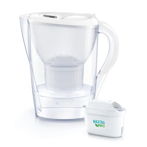 Фільтр-глечик Brita Marella XL Memo MXPro 3.5л (2л очищеної води) з фільтр-картриджем 3шт, білий (1052782)