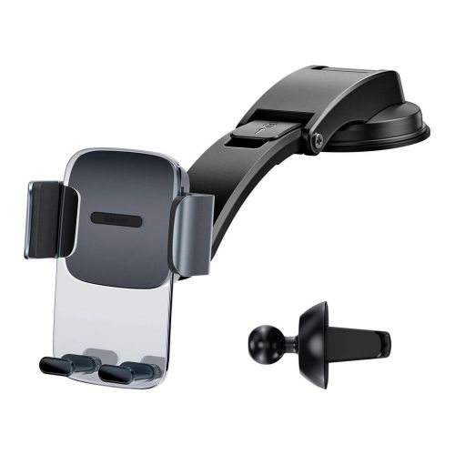 Универсальный автодержатель Baseus Easy Control Clamp Car Mount Holder (A Set) Black (SUYK000001)