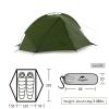 Палатка Naturehike двомісний Tagar NH17T180-J зелений (6927595793183) - Изображение 2