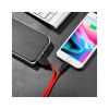 Дата кабель USB 2.0 AM to Lightning 1.0m 2A silicone X21 black+red HOCO (6957531071372) - Зображення 3