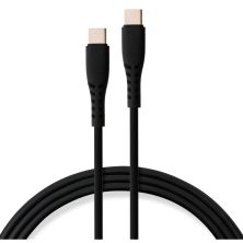 Дата кабель USB-C to USB-C 2.0m 60W Silicon Black Vinga (VCDCCC262SB)