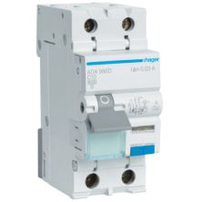 Диференціальний автоматичний вимикач Hager 1-п.+N 10A C 30mA (6kA) A (A) (ADA960D)