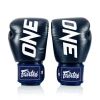 Боксерские перчатки Fairtex BGV1-ONE (натуральна шкіра) Blue 12 унцій (бинти в комплекті) (BGV1-ONE_12oz_Blue) - Изображение 2