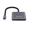 Концентратор ColorWay USB-C 3-in-1 USB 3.0 + HDMI 4K + USB-C PD100W (CW-HUB08) - Изображение 2