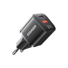 Зарядное устройство Essager 1xUSB + 1xUSB-C PD20W GaN (ECTAC-HMB01-P) Зарядное устройство Essager 1xUSB + 1xUSB-C PD20W GaN (ECTAC-HMB01-P)