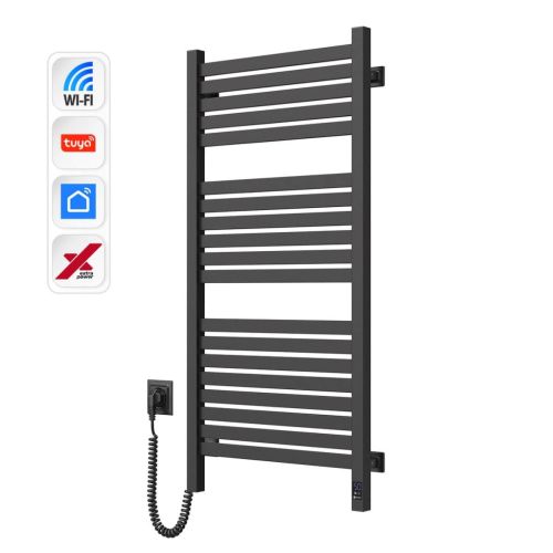 Сушарка для рушників Navin Авангард Х 1000х480 Wi-Fi лівобічна чорний муар (12-272155-4810)