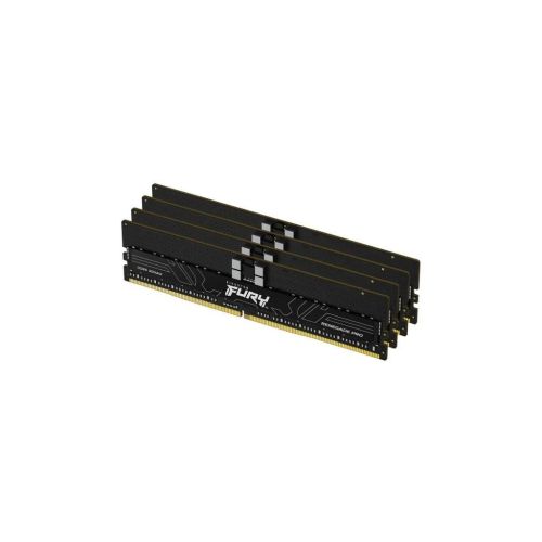 Модуль памяти для сервера Kingston 128GB 6400MT/s DDR5 ECC Reg CL32 DIMM (Kit of 4) FURY Renegade Pro XMP (KF564R32RBK4-128)