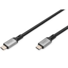 Дата кабель USB-C to USB-C 3.0m USB 4.0 black Digitus (DB-300443-030-S)