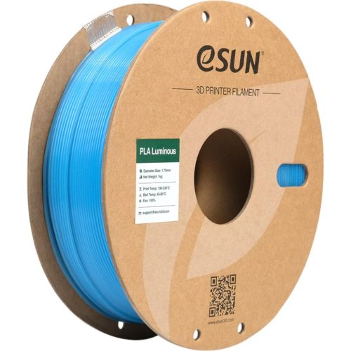 Пластик для 3D-принтера eSUN PLA- Luminous 1.75мм 1kg BLUE (PLA-P175LU1)
