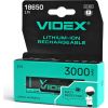 Акумулятор 18650 3000mAh Li-Ion, protect, color box/1шт Videx (18650-P/3000/1CB) - Зображення 1