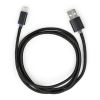 Дата кабель USB 2.0 AM to Lightning 1m LED black Vinga (VCPDCLLED1BK) - Зображення 2