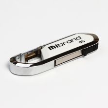 USB флеш накопитель Mibrand 8GB Aligator White USB 2.0 (MI2.0/AL8U7W)