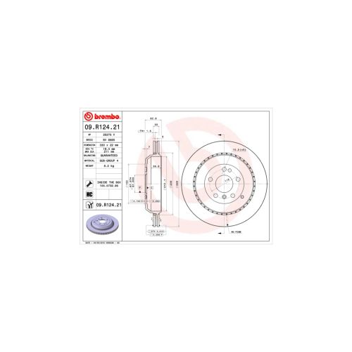 Тормозной диск Brembo 09.R124.21
