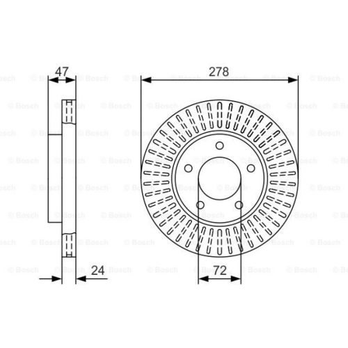 Тормозной диск Bosch 0 986 479 A52